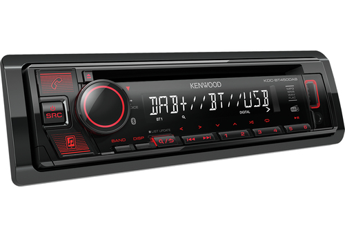 Autoradio Kenwood KDC-BT450DAB Ricevitore multimediale per auto Nero 50 W Bluetooth [KDCBT450DAB]