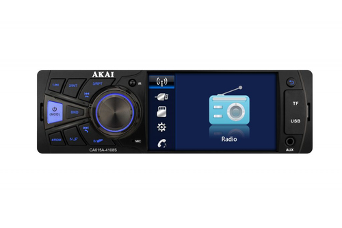 Autoradio Akai CA015A-4108S Ricevitore multimediale per auto Nero 100 W Bluetooth [CA0154-4108S]