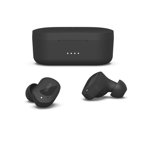Cuffia con microfono Belkin SOUNDFORM Play Auricolare Wireless In-ear Musica e Chiamate USB tipo-C Bluetooth Nero [AUC005BTBK]