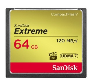Memoria flash SanDisk CF Extreme 64GB CompactFlash [SDCFXSB-064G-G46]