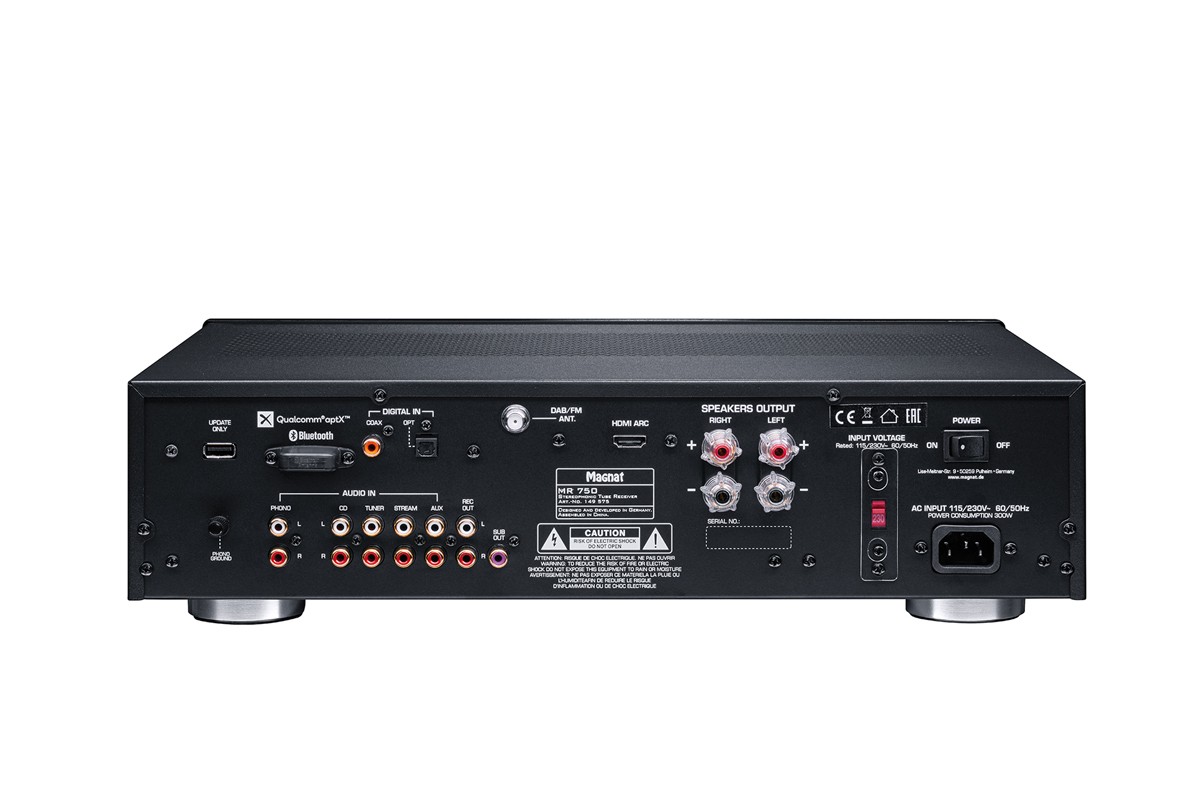 Amplificatore audio MAGNAT MR 750 Hybrid Stereo amplifier Black [MR-750]
