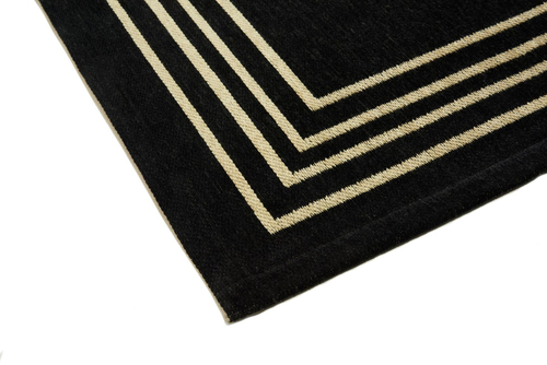 Carpet Decor Art Deco Interno Moquette Rettangolo Cotone, Poliestere Nero [2019994254090]