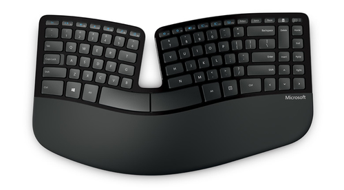 Microsoft Sculpt Ergonomic Desktop tastiera Mouse incluso RF Wireless Tedesco Nero [L5V-00008]