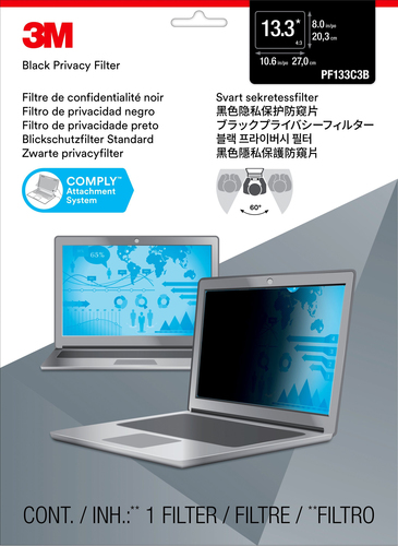 Schermo antiriflesso 3M Filtro Privacy per laptop standard da 13,3” [7000013667]