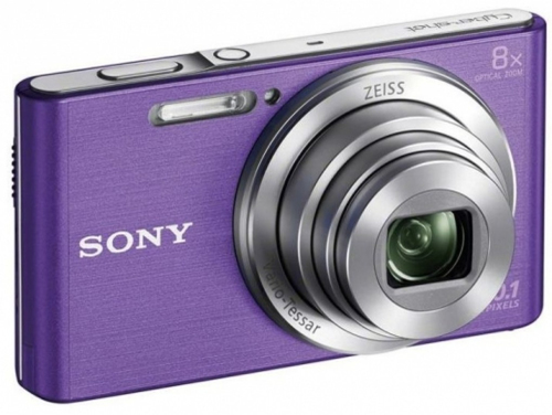 Fotocamera digitale Sony Cyber-shot DSCW830, fotocamera compatta con zoom ottico 8x, Viola