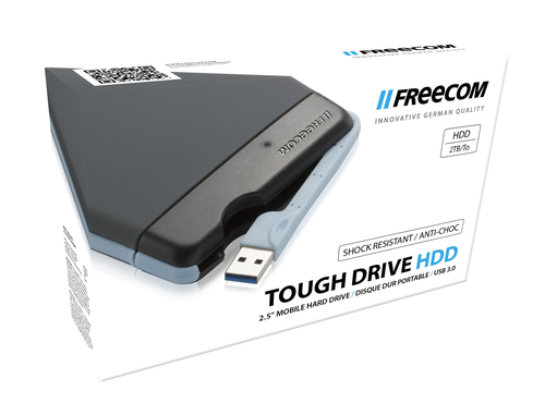 Hard disk esterno Freecom Tough Drive disco rigido 2 TB Grigio [56331]