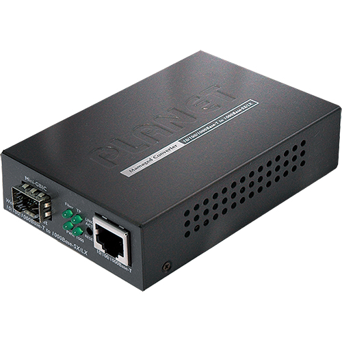 PLANET GT905A convertitore multimediale di rete 2000 Mbit/s Nero [GT905A]