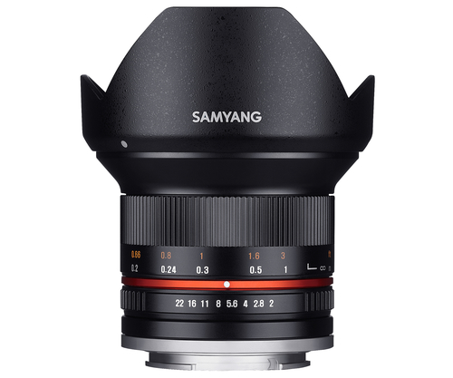 Samyang 12mm F2.0 NCS CS SLR Obiettivo ampio Nero [F1220502101]