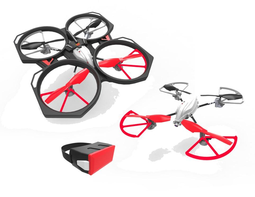 Drone con fotocamera Spin Master Air Hogs Helix Sentinel Nero, Rosso, Bianco [6027611]