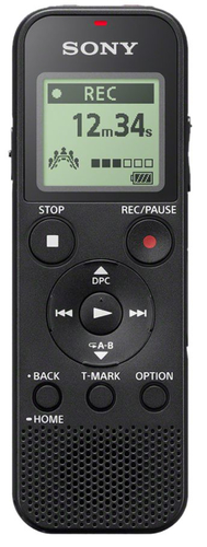 Sony ICD-PX370 dittafono Memoria interna e scheda di memoria Nero