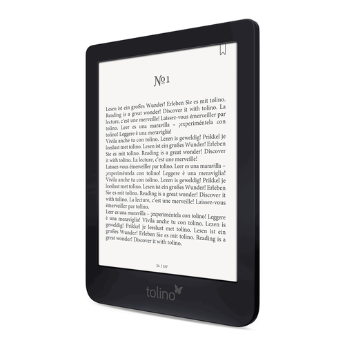 Lettore eBook Tolino Shine 3 lettore e-book Touch screen 8 GB Nero [4016621126872]