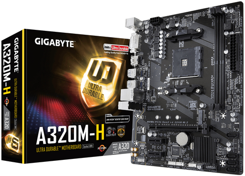 Gigabyte GA-A320M-H scheda madre AMD A320 Presa AM4 micro ATX [GA-A320M-H]
