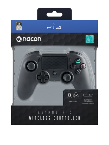 NACON Asymmetric Wireless Gamepad PC,PlayStation 4 Analogico/Digitale Bluetooth/USB Nero [311609]
