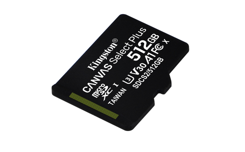 Memoria flash Kingston Technology Canvas Select Plus 512 GB SDXC UHS-I Classe 10 [SDCS2/512GB]