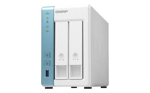 QNAP TS-231K server NAS e di archiviazione Tower Collegamento ethernet LAN Turchese, Bianco Alpine AL-214 [TS-231K]