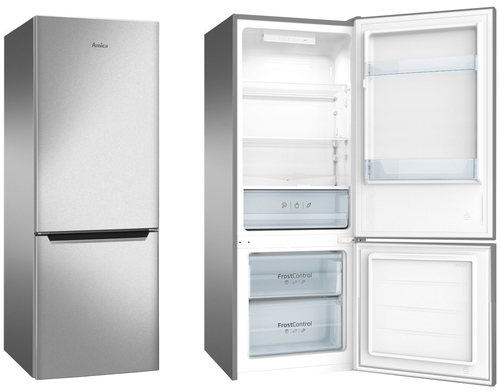Amica FK244.4X frigorifero con congelatore Libera installazione Acciaio inossidabile [FK 244.4X]