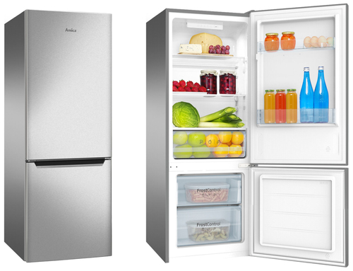 Amica FK244.4X frigorifero con congelatore Libera installazione Acciaio inossidabile [FK 244.4X]