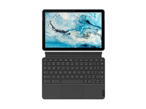 Tablet Lenovo IdeaPad Duet Chromebook Ibrido (2 in 1) Blu, Grigio 25,6 cm (10.1