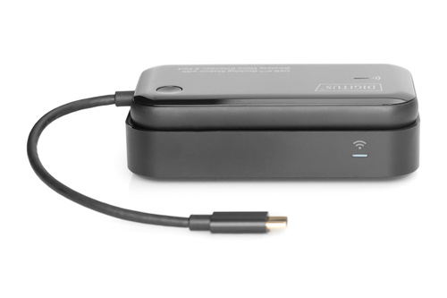 Digitus Docking station USB-C™ con wireless video extender, 8 porte [DA-70890]