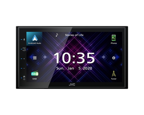 Autoradio JVC KW-M565DBT Ricevitore multimediale per auto Nero 200 W Bluetooth [KWM565DBT]