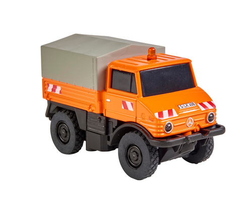 Carson MB Unimog U406 modellino radiocomandato (RC) Camion dei vigili del fuoco Motore elettrico 1:87 [500504140]