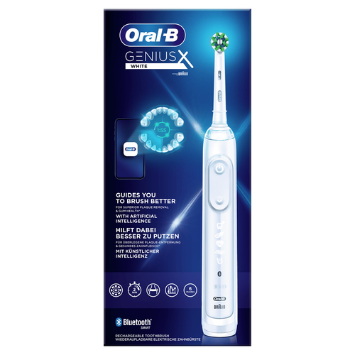 Oral-B Genius X 80354126 spazzolino elettrico Adulto Spazzolino oscillante Bianco [80354126]