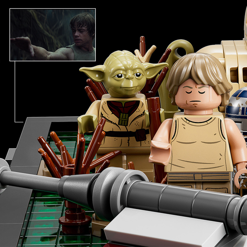LEGO Star Wars Diorama addestramento Jedi su Dagobah