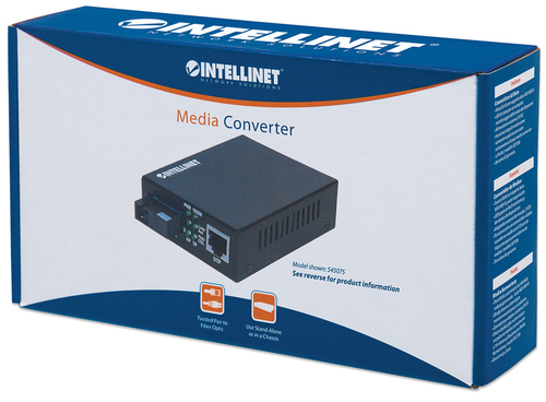 Intellinet 506533 convertitore multimediale di rete 1000 Mbit/s 850 nm Modalità multipla Nero [506533]