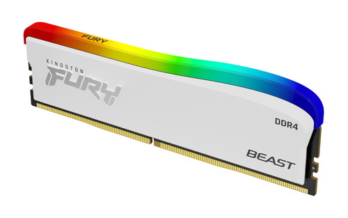 Memoria Kingston Technology FURY 32GB 3600MT/s DDR4 CL18 DIMM (Kit of 2) Beast bianco RGB SE [KF436C18BWAK2/32]