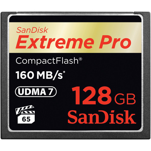Memoria flash SanDisk 128GB Extreme Pro CF 160MB/s CompactFlash [SDCFXPS-128G-X46]