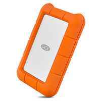 Hard disk esterno LaCie Rugged USB-C disco rigido 2 TB Arancione, Argento